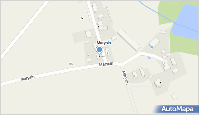 Marysin, Marysin, 5, mapa Marysin