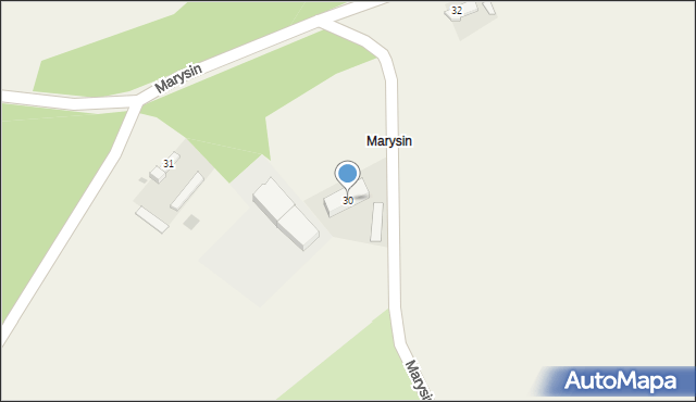 Marysin, Marysin, 30, mapa Marysin