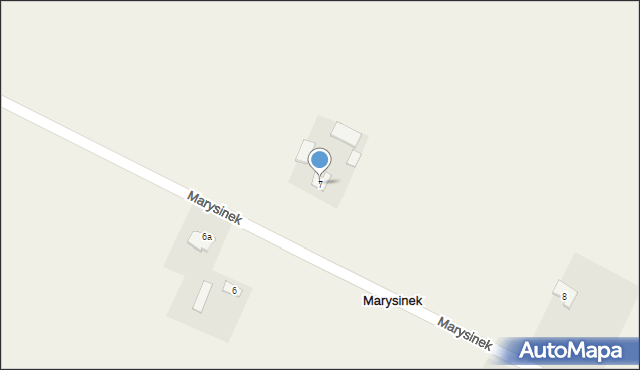 Marysinek, Marysinek, 7, mapa Marysinek