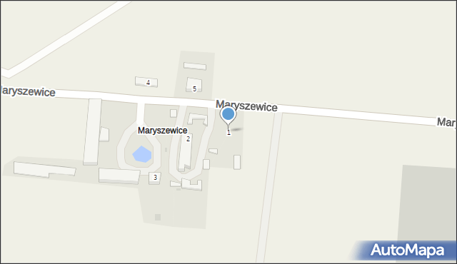 Maryszewice, Maryszewice, 1, mapa Maryszewice