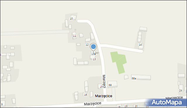 Marzęcice, Marzęcice, 13a, mapa Marzęcice