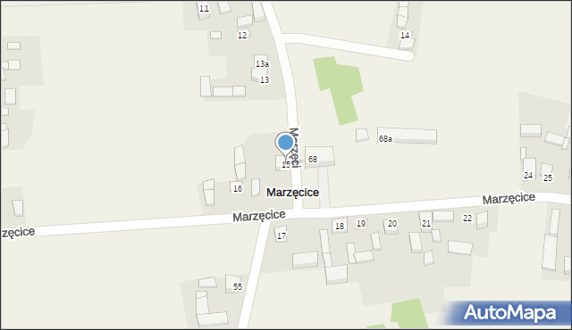 Marzęcice, Marzęcice, 15, mapa Marzęcice