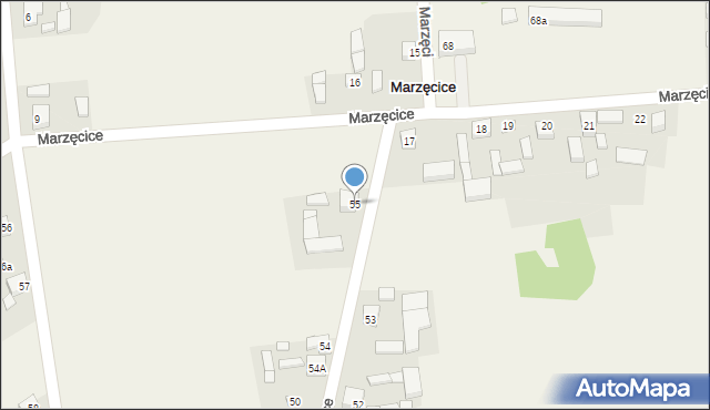 Marzęcice, Marzęcice, 55, mapa Marzęcice