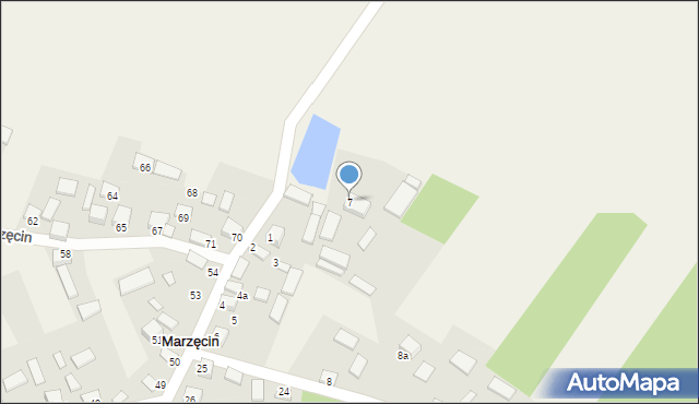 Marzęcin, Marzęcin, 7, mapa Marzęcin