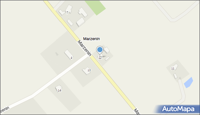 Marzenin, Marzenin, 12, mapa Marzenin