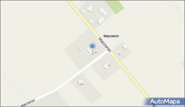 Marzenin, Marzenin, 4, mapa Marzenin