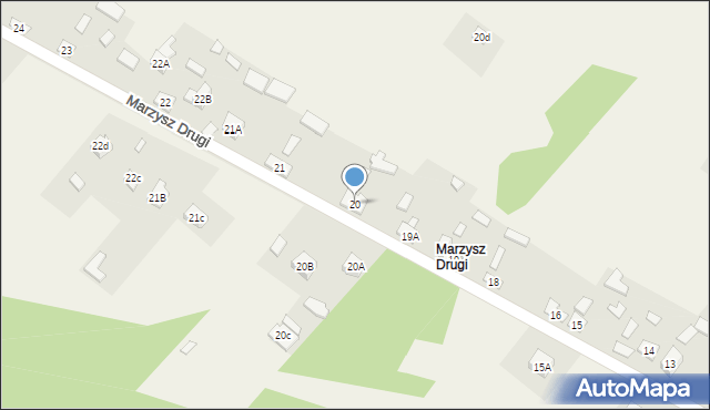 Marzysz, Marzysz Drugi, 20, mapa Marzysz