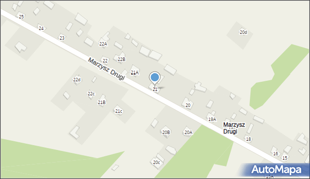 Marzysz, Marzysz Drugi, 21, mapa Marzysz