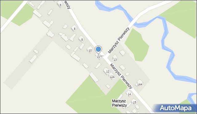 Marzysz, Marzysz Pierwszy, 11, mapa Marzysz