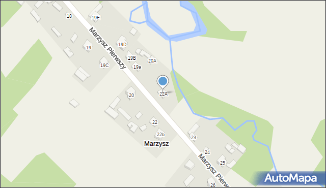 Marzysz, Marzysz Pierwszy, 22A, mapa Marzysz