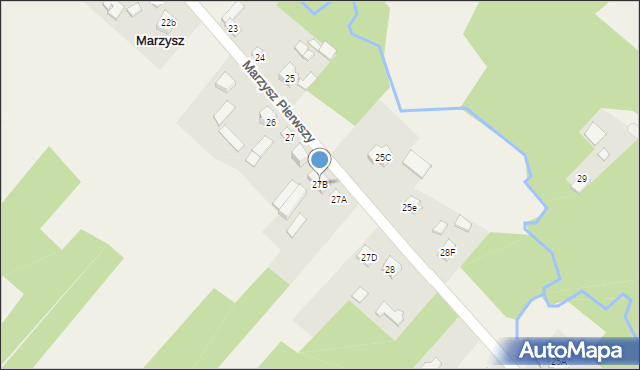 Marzysz, Marzysz Pierwszy, 27B, mapa Marzysz