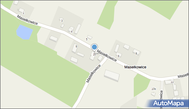 Masełkowice, Masełkowice, 10, mapa Masełkowice