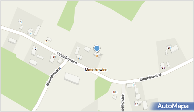 Masełkowice, Masełkowice, 8, mapa Masełkowice