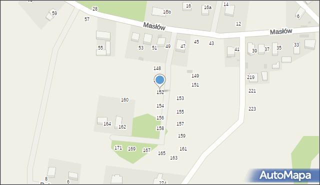 Masłów, Masłów, 152, mapa Masłów