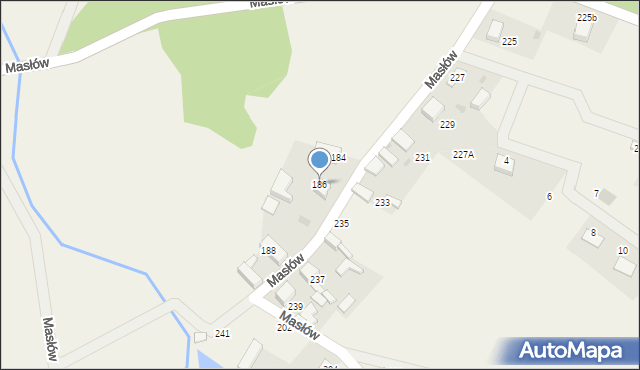 Masłów, Masłów, 186, mapa Masłów