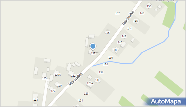 Masłów Drugi, Marszałka Józefa, ks., 133, mapa Masłów Drugi