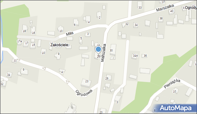 Masłów Pierwszy, Marszałka Józefa, ks., 25, mapa Masłów Pierwszy