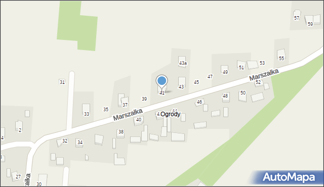Masłów Pierwszy, Marszałka Józefa, ks., 41, mapa Masłów Pierwszy