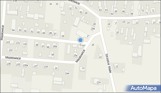 Masłowice, Masłowice, 26, mapa Masłowice