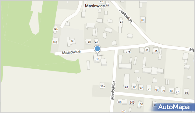 Masłowice, Masłowice, 38, mapa Masłowice