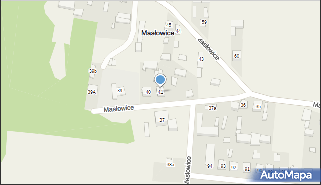 Masłowice, Masłowice, 41, mapa Masłowice