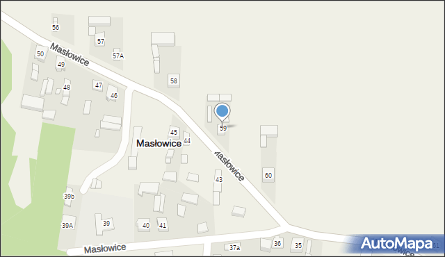 Masłowice, Masłowice, 59, mapa Masłowice