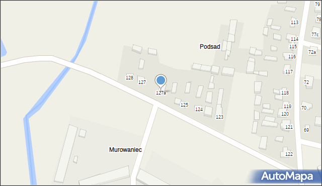 Masłowice, Masłowice, 127a, mapa Masłowice