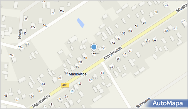 Masłowice, Masłowice, 57, mapa Masłowice