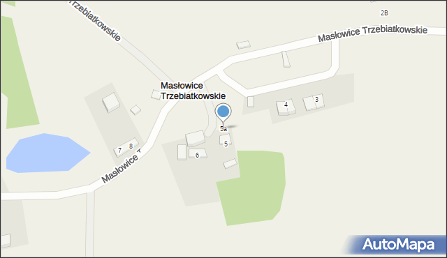 Masłowice Trzebiatkowskie, Masłowice Trzebiatkowskie, 5a, mapa Masłowice Trzebiatkowskie