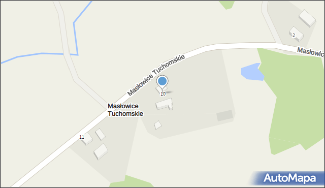 Masłowice Tuchomskie, Masłowice Tuchomskie, 10, mapa Masłowice Tuchomskie