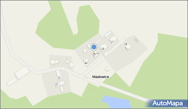 Masłowice Tuchomskie, Masłowice Tuchomskie, 25, mapa Masłowice Tuchomskie