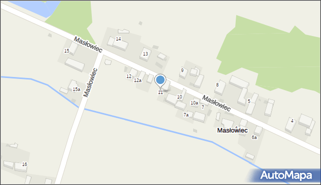 Masłowiec, Masłowiec, 11, mapa Masłowiec