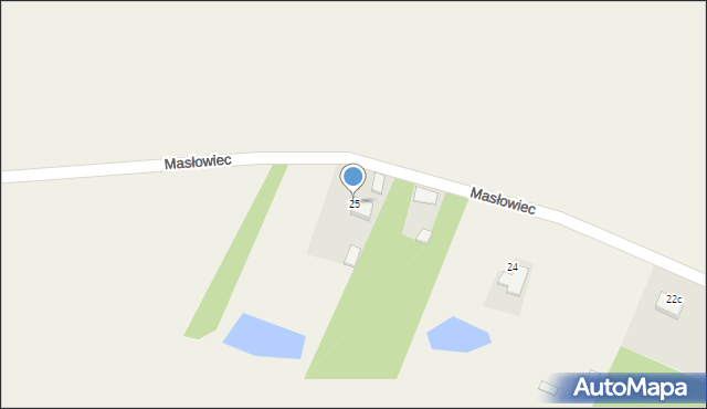 Masłowiec, Masłowiec, 25, mapa Masłowiec