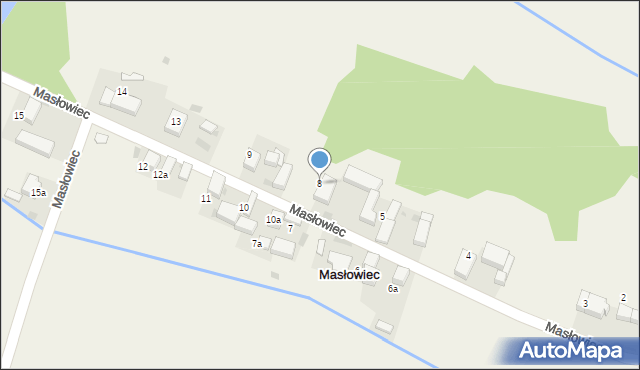 Masłowiec, Masłowiec, 8, mapa Masłowiec