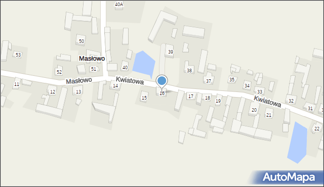 Masłowo, Masłowo, 16, mapa Masłowo