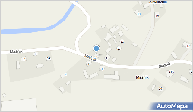 Maśnik, Maśnik, 7, mapa Maśnik