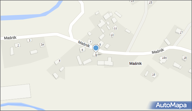 Maśnik, Maśnik, 8, mapa Maśnik