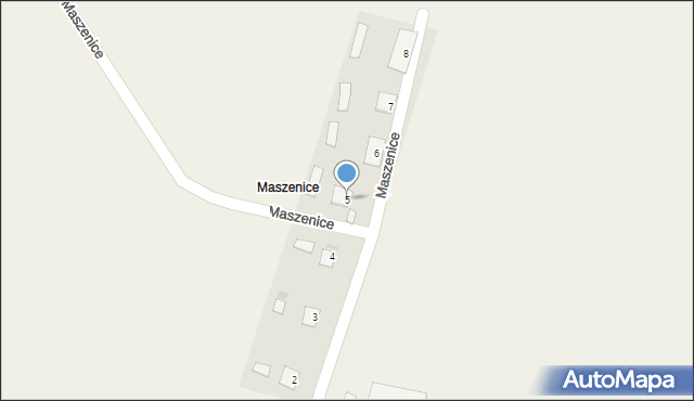 Maszenice, Maszenice, 5, mapa Maszenice