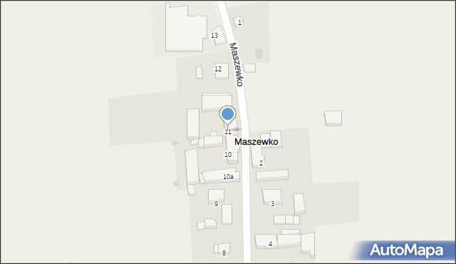 Maszewko, Maszewko, 11, mapa Maszewko