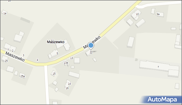 Maszewko, Maszewko, 12, mapa Maszewko