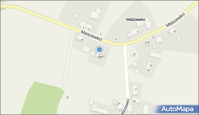 Maszewko, Maszewko, 25a, mapa Maszewko