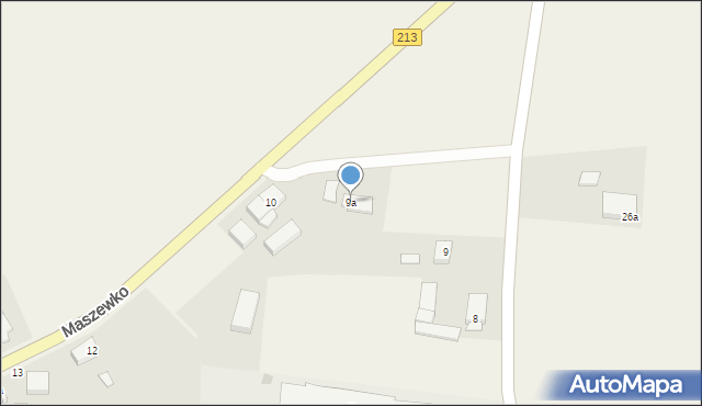 Maszewko, Maszewko, 9a, mapa Maszewko