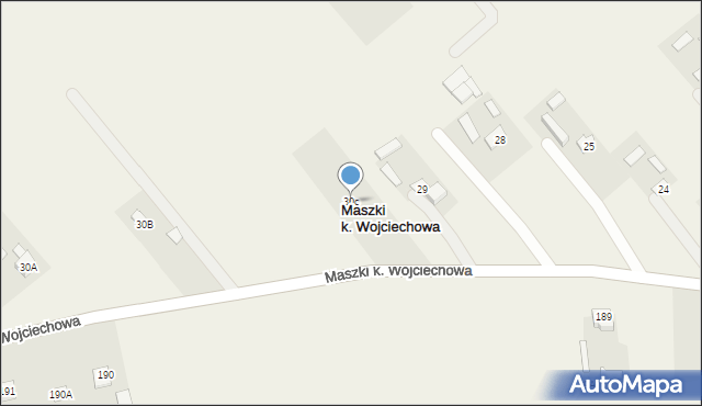 Maszki, Maszki, 30c, mapa Maszki