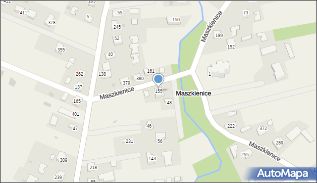 Maszkienice, Maszkienice, 155, mapa Maszkienice