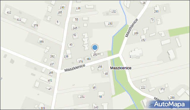 Maszkienice, Maszkienice, 161, mapa Maszkienice