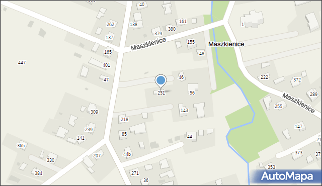 Maszkienice, Maszkienice, 231, mapa Maszkienice