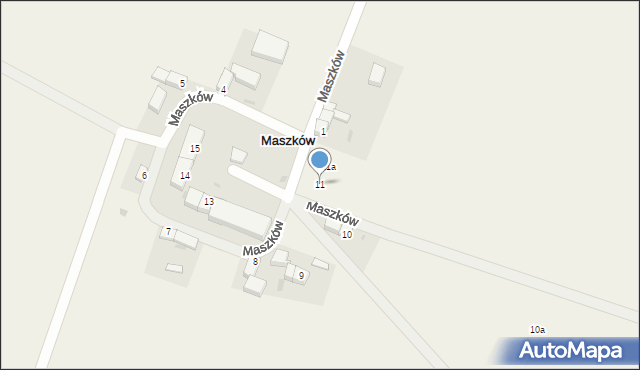 Maszków, Maszków, 11, mapa Maszków