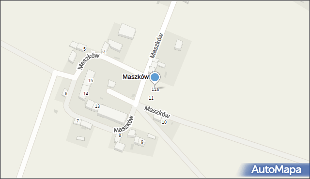 Maszków, Maszków, 11a, mapa Maszków