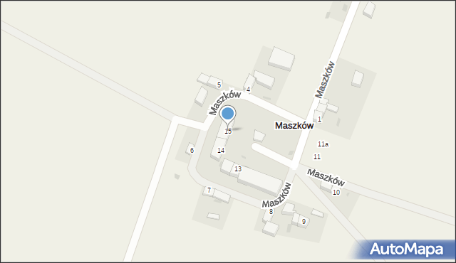 Maszków, Maszków, 15, mapa Maszków