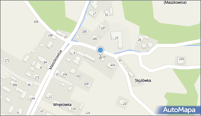 Maszkowice, Maszkowice, 40, mapa Maszkowice